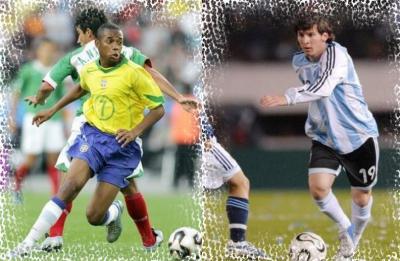 Robinho VS Lionel Messi 